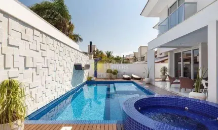 Casa com 7 dormitórios para alugar/diaria, 450 m² - Jurerê Internacional - Florianópolis/SC