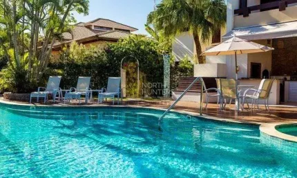 Casa para Temporada com 6 dormitórios, 600 m² -  Jurerê Internacional - Florianópolis/SC