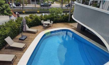 Apartamento com 4 dormitórios para alugar, 176 m² - Jurerê - Florianópolis/SC