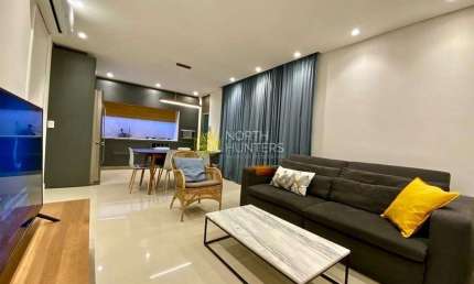 Apartamento mobiliado com 3 dormitórios, 116 m² - venda - Jurerê - Florianópolis/SC