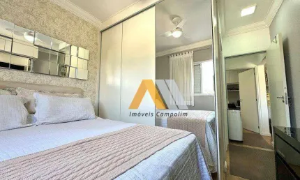 Lindo apartamento pronto pra morar à venda no parque campolim 2 quartos, suíte, 2 vagas, varanda gourmet com vidro e ótimo lazer