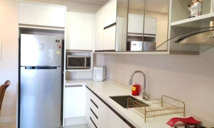 Apartamento Garden 02 quartos Mobiliado à venda no Residencial Miss Saravejo na Praia de Palmas em Governador Celso Ramos - Santa Catarina.