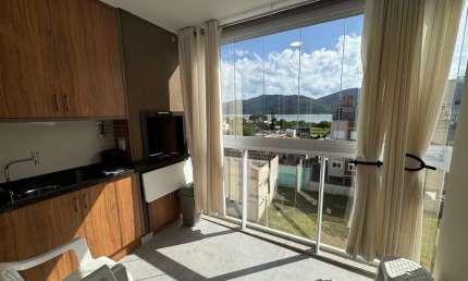 Apartamento vista mar 3 quartos mobiliado à venda no Residencial Solar das Caravelas na Praia Grande em Governador Celso Ramos - Santa Catarina