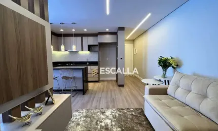 Apartamento com 2 suítes e 2 vagas semimobiliado no anita garibaldi