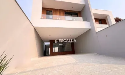 Sobrado novo  com 3 Suítes no bairro Saguaçu à venda