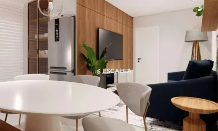 Apartamento com 1 Suíte e Escritório a Venda no Anita Garibaldi.