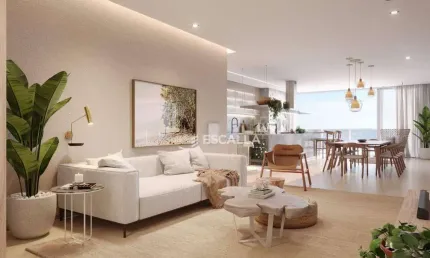 Apartamento à venda no Home Club Rhodes – Balneário Piçarras | Vista para o mar e para o pôr do sol na natureza