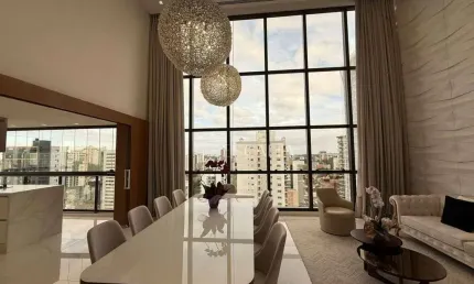 Edifício otto sky view | apartamento mobiliado de alto padrão com 278m² no bairro américa – joinville/sc