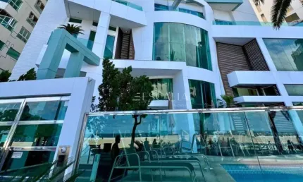 Apartamento frente mar à venda em balneário camboriú – 4 suítes, mobiliado e lazer completo