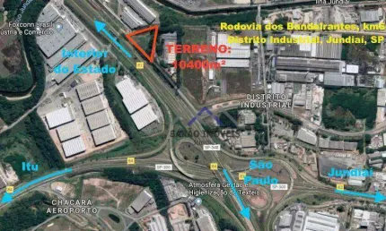 Terreno, 10400 m² - venda por R$ 7.800.000,00 ou aluguel por R$ 30.564,40/mês - Setor Industrial - Jundiaí/SP