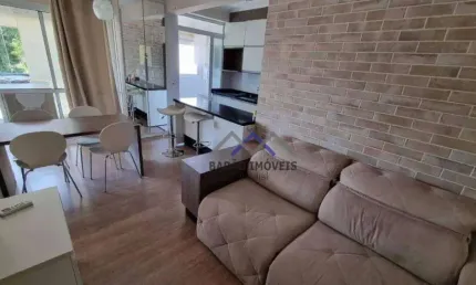 Apartamento Mobiliado com 1 Quarto e 1 banheiro para Alugar, 48 m² - Jundiaí/SP.