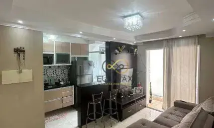 Vende - lindo e moderno apartamento - 48m² - condominio residencial aquarela 2 - vila siqueira (zona norte), são paulo, sp