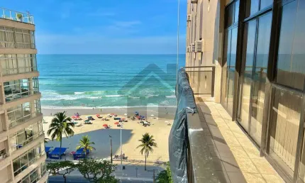 Apartamento vista mar à venda na pitangueiras no guarujá | frente mar