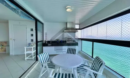Apartamento vista mar à venda na pitangueiras no guarujá | qvista inteligência imobiliária guarujá