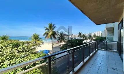 Apartamento vista mar à venda na pitangueiras no guarujá | frente mar