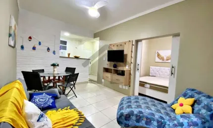 Apartamento kit net à venda na pitangueiras no guarujá | quadra mar