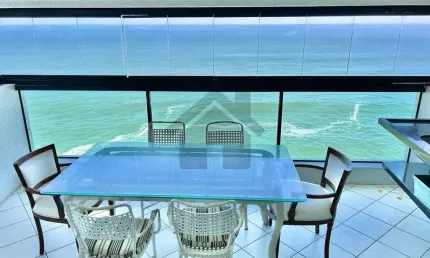 Apartamento vista mar à venda na pitangueiras no guarujá | qvista inteligência imobiliária guarujá