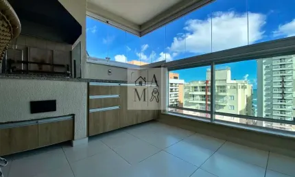 Apartamento para Locação Anual na Pitangueiras no Guarujá | Varanda Gourmet