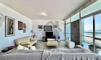 Apartamento vista mar à venda na pitangueiras no guarujá | frente mar