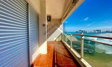 Apartamento frente mar na pitangueiras no guarujá | vista mar