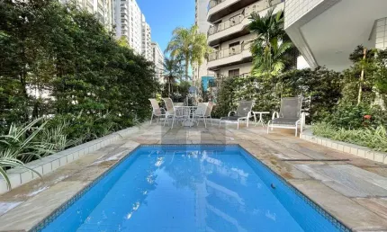 Apartamento  na pitangueiras no guarujá | piscina e sacada gourmet