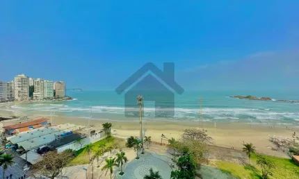 Apartamento frente mar na pitangueiras no guarujá | vista mar