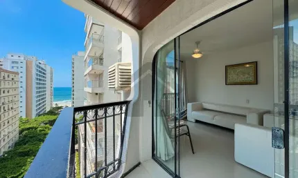 Apartamento à venda na pitangueiras no guarujá | churrasqueira e 2 vagas