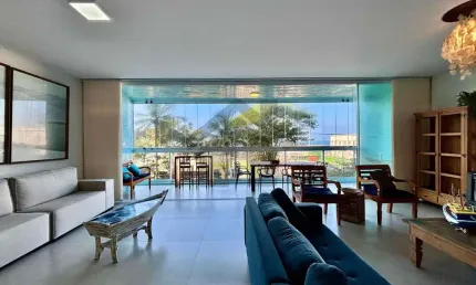 Apartamento vista mar à venda na pitangueiras no guarujá | frente mar