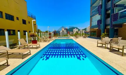 Apartamento à venda na enseada no guarujá | varanda gourmet piscina e churrasqueira