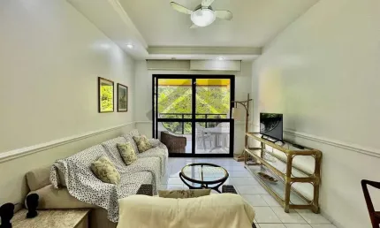 Apartamento à venda na pitangueiras no guarujá | piscina e 2 vagas
