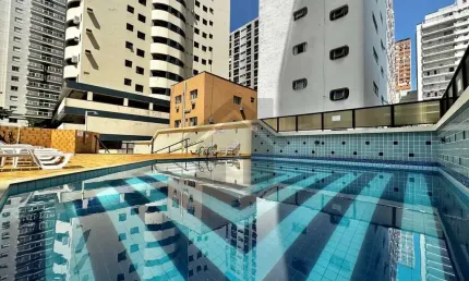 Apartamento à venda na pitangueiras no guarujá | piscina e 2 vagas