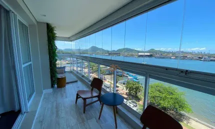 Apartamento Frente ao Mar com 4 dormitórios à venda, 189 m² por R$ 2.580.000 - Ponta da Praia - Santos/SP