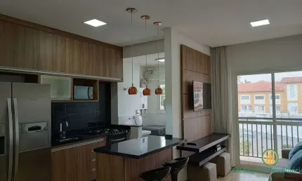 Apartamento mobiliado c/ 2 dorms. Cond. Address Granja Vianna