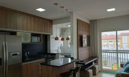 Apartamento mobiliado c/ 2 dorms. Cond. Address Granja Vianna