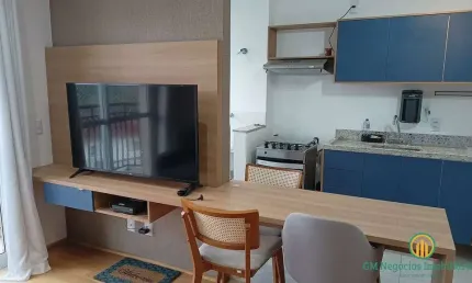 Lindo apartamento 100% mobiliado 1 dorm/ste - Cond. Address Granja Viana