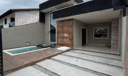 CASA 3 QUARTOS UMA SUÍTE PERTO DO MAR, COM PISCINA!