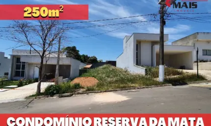 Lote Terreno no Condomínio Reserva da Mata 250m² - Monte Mor