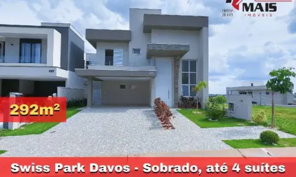 Davos swiss park sobrado, até 4 suítes, escritório, piscina, banheira