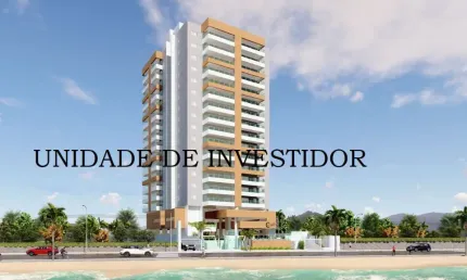 Apartamento para venda possui 75 metros quadrados com 2 quartos, prédio frente ao mar em Mongaguá