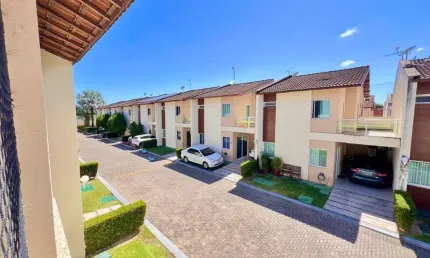 CA1609 Casa 126m², Em Condomínio, 3 Suites, Armários, Lavabo, Cozinha planejada, 2 Vagas, Quintal Deck e Churrasqueira