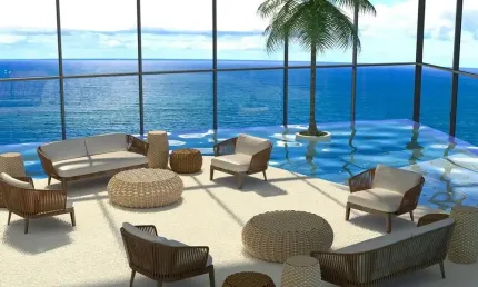 Apartamento 550m², av. beira mar vista 360º, luxo, 4 suites, lavabo,  gabinete + estar intimo, 5 vagas , entrega 2026