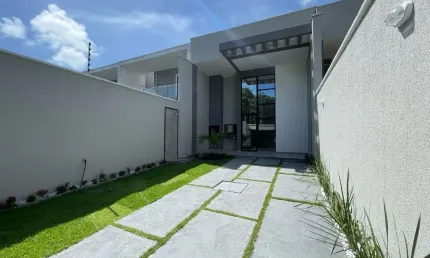 Casa nova plana em fortaleza no bairro lagoa redonda - pronta