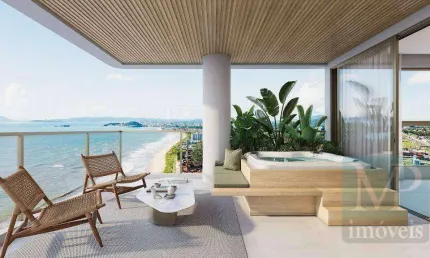 Apartamento à venda, 132 m² por r$ 1.785.417,83 - beira mar - barra velha/sc