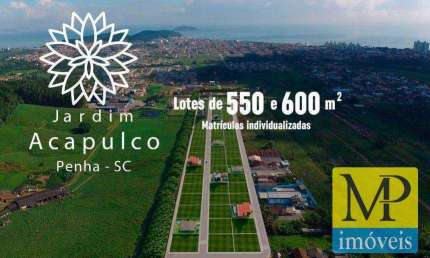 Terreno à venda, 550 m² por R$ 495.000,00 - Nossa Senhora de Fatima - Penha/SC