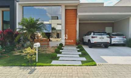 Casa em condomínio fechado com 3 quartos à venda na Avenida Fábio Ferraz Bicudo, Jardim Residencial Dona Lucilla, Indaiatuba por R$ 1.750.000