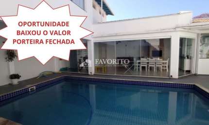 Casa Térrea com Piscina em Atibaia PORTEIRA FECHADA