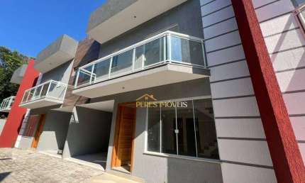 Linda casa duplex em condomínio com 3 quartos à venda, 126 m² - Extensão do Bosque - Rio das Ostras/RJ