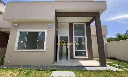 Linda casa linear independente com 03 quartos á venda, 72 m² - Residencial Rio das Ostras - Rio das Ostras/RJ