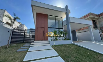 Casa linear alto padrão com 3 quartos à venda, 212 m² - alphaville fase ii - rio das ostras/rj