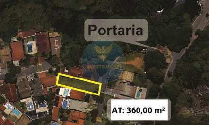 Terreno em condomínio fechado à venda na Rua Jahú, Granja Viana, Cotia por R$ 330.000